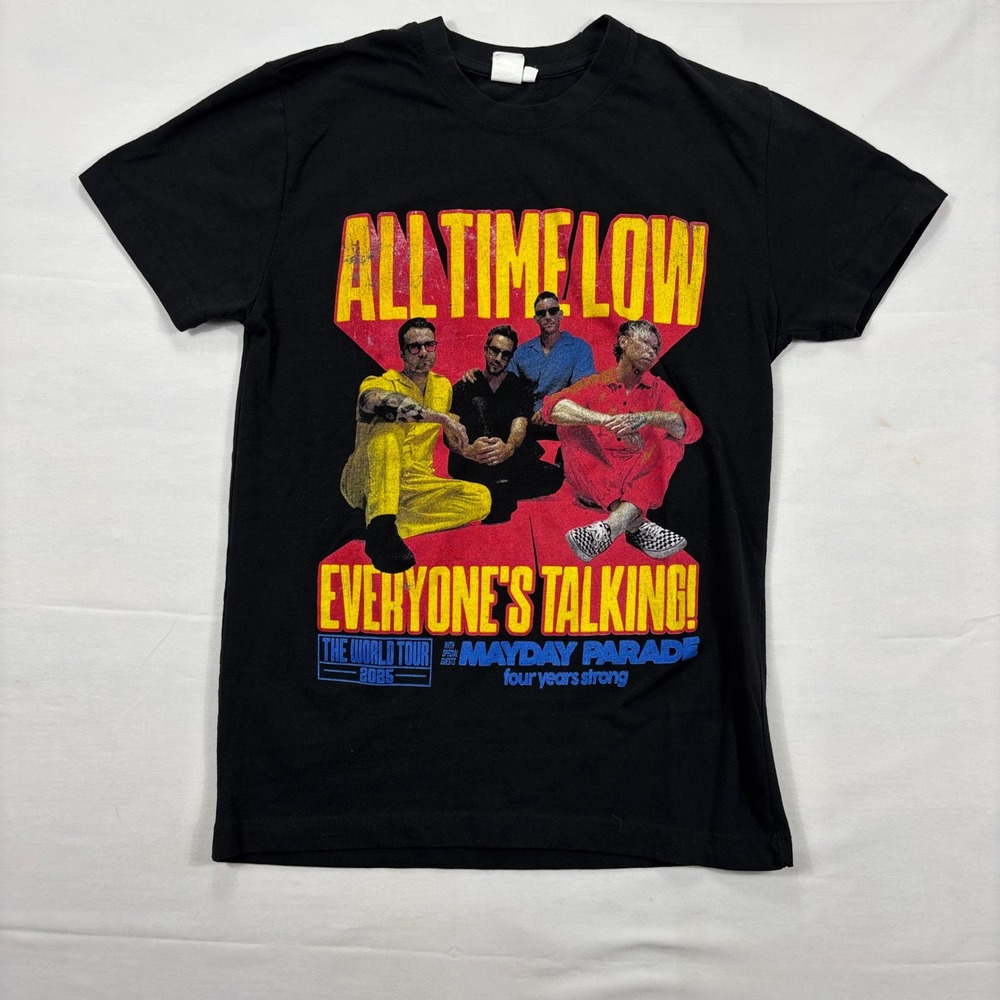 All Time Low Everyone's Talking World Tour 2023 Band Tee Mayday Parade Small